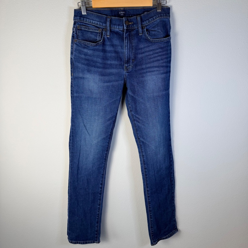 J Crew Flex Straight Fit‎ Men Jeans Dark Wash Size 29x32 Staple Classic